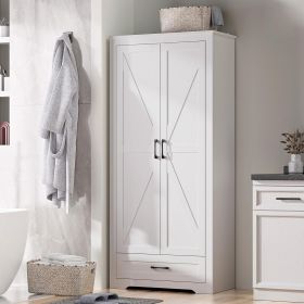 Storage Cabinet, Pantry Cabinet Kitchen Storage with Adjustable Shelves, Bathroom Storage Cabinet
